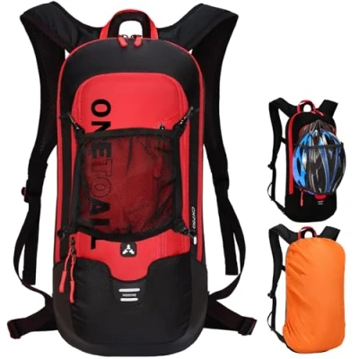 Afbeelding van LOCAL LION Uniseks waterdichte polyester drinkrugzak voor fietsen, buitenactiviteiten, reizen 6 liter, rood