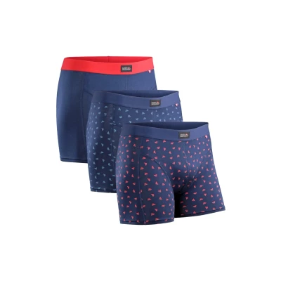 Afbeelding van Danish Endurance Classic 3 PACK Onderbroeken, Heren, Maat: Medium, Multicolor (blue red, logo blue, red)