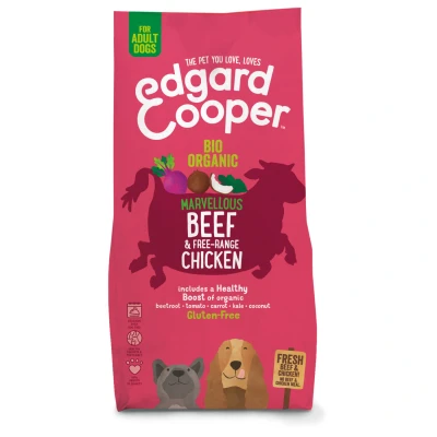 Afbeelding van Edgard&amp;Cooper Bio Organic Beef Adult Rund&amp;Kip&amp;Rode Biet Hondenvoer 7 kg Biologisch