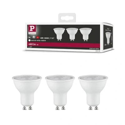Afbeelding van Paulmann 28928 LED lamp Energielabel G (A G) GU10 Reflector 7 W Neutraalwit (Ø x h) 51 mm 54 3 stuk(s)