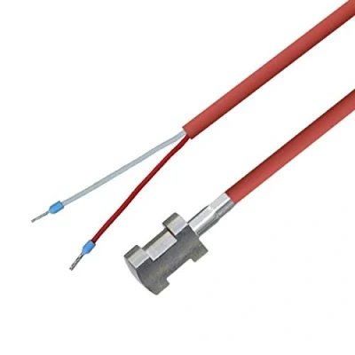Afbeelding van iOVEO 004AL02205 PT1000 slangsensor met siliconen kabel bevestiging tot 200 C, 5 m aansluitkabel