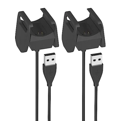 Afbeelding van Sinoacc 2 stuks opladers compatibel met Fitbit Charge 4 oplaadkabel 100 cm opladen fitness fitnesstracker USB kabel accessoires voor smartwatch