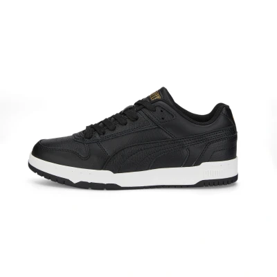Afbeelding van Puma RBD GAME Sneakers laag voor kinderen, Maat: 38, black team goldwhite Leer/ synthetisch