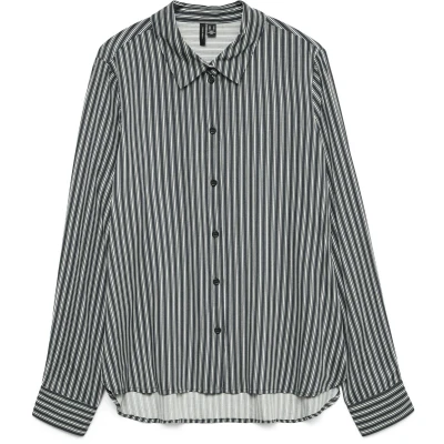 Afbeelding van Vero Moda Vmbumpy Basic Shirt Overhemdblouse, Dames, Maat: XL, India ink