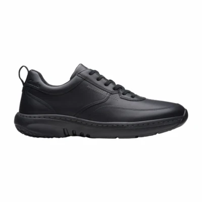 Afbeelding van Sneaker Clarks Men Pro Lace Black Leather Schoenmaat 41