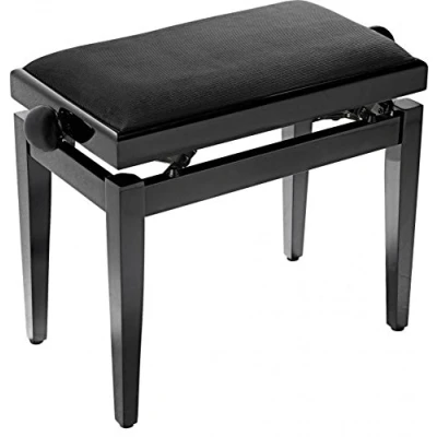 Afbeelding van Stagg PB39 BKM VBK Pianobank, zwart mat, fluwelen zitting (geribd) (mat)