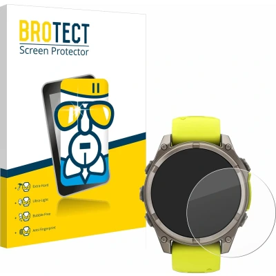 Afbeelding van BROTECT Screenprotector voor Garmin Fenix 8 Solar (47 mm) Folie Beschermfolie Beschermglas transparant