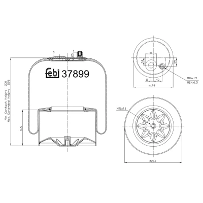 Afbeelding van Febi Bilstein Veerbalg 37899