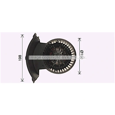 Afbeelding van PRASCO VN8411 Elektrische motor, interieurventilatie 12
