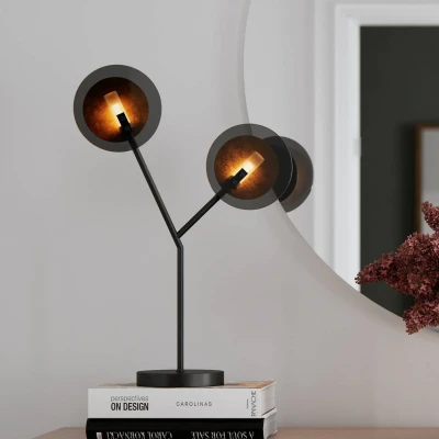 Afbeelding van By Rydéns Turno tafellamp, zwart, 2 lamps