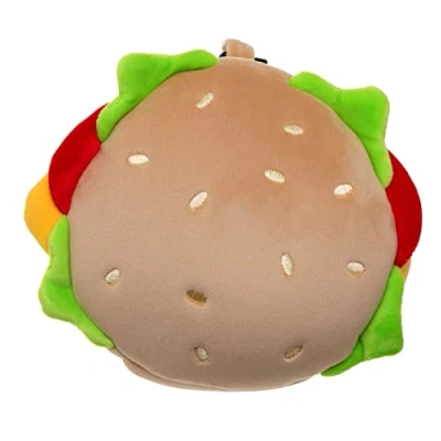 Afbeelding van Relaxeazzz Pluche Hamburger Rond Reiskussen en Slaapmasker Beige