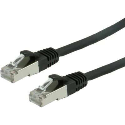 Afbeelding van VALUE Patchkabel Cat.6 (Class E) S/FTP (PiMF), LS0H, zwart, 2 m