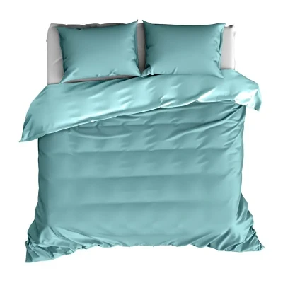 Image de de Witte Lietaer Olivia housse couette Grande taille (240x220 cm + 2 taies d&#039;oreiller) Bleu