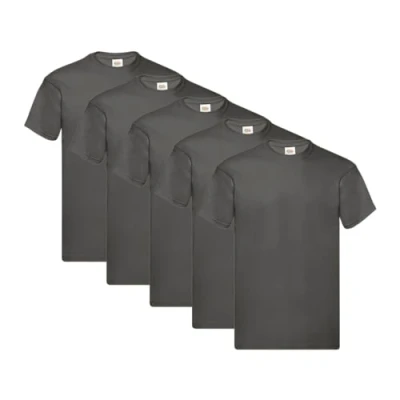 Afbeelding van Fruit of the Loom Origineel T shirt voor heren (5 stuks), Grafiek., L