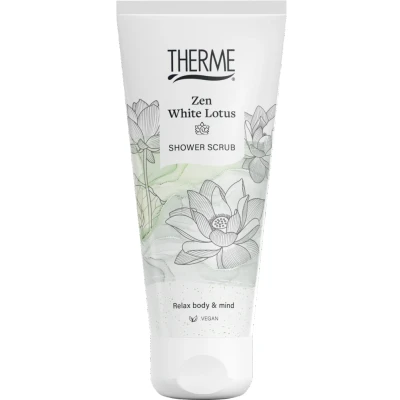 Afbeelding van 1+1 gratis: Therme Rice Shower Scrub Zen White Lotus 200 ml