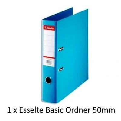Afbeelding van Esselte Ordner Basic 50 mm lichtblauw