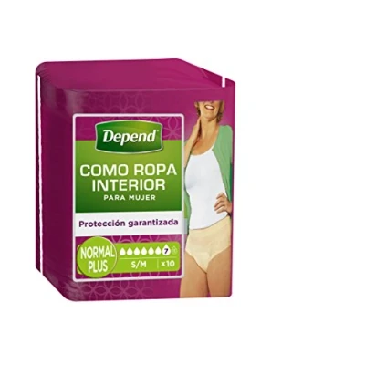 Afbeelding van Depend Normal Incontinentiebroekjes voor urineverlies S/M Vrouwen 60 stuks