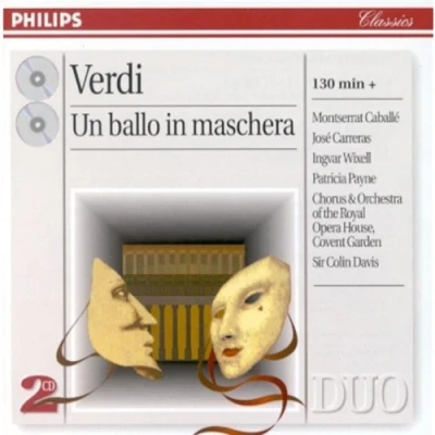 Afbeelding van Verdi: Un ballo in maschera / Davis, Caballe, Carreras et al