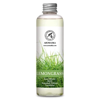 Afbeelding van Navulling Citroengras 200 ml met Puur en Natuurlijke Essentiële Olie Intensief &amp; Langdurig Aroma Natuurlijk van Aromatherapie Diffuser Luchtverfrisser Huisparfum Geurolie