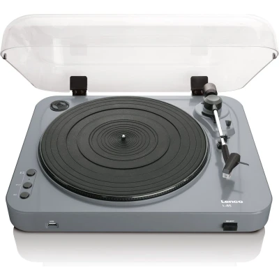 Afbeelding van Lenco L 85 Grey Platenspeler met USB direct encoding Grijs Gray