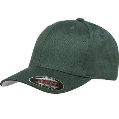Afbeelding van Flexfit Unisex Baseballcap Wooly Combed zonder sluiting, voor heren, dames en kinderen, uniseks, Sparren, L XL