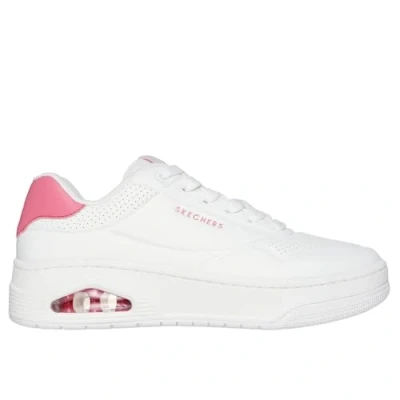Afbeelding van Skechers Uno Court Courted Air Sneakers voor dames, Wit en roze, 39 EU