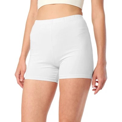 Afbeelding van Merry Style MS MS10 283 LE Dames Leggings Sport Vrijetijdsbroek Kort Viscose Sporbroek Yogabroek Wit 3XL