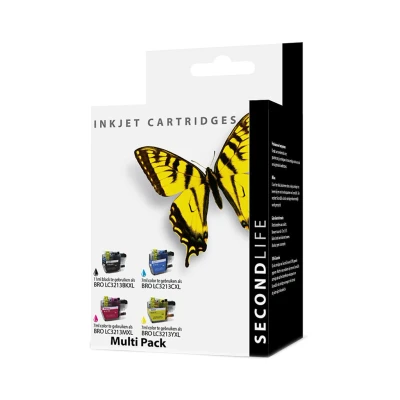 Afbeelding van Secondlife Brother Multipack LC 3211 / 3213 XL Zwart, C, M en Y