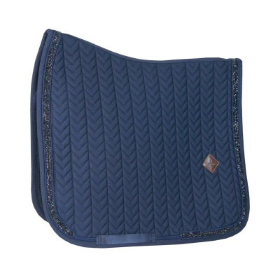Image de Kentucky Tapis de Selle Paillettes Pierres Dressage Marin