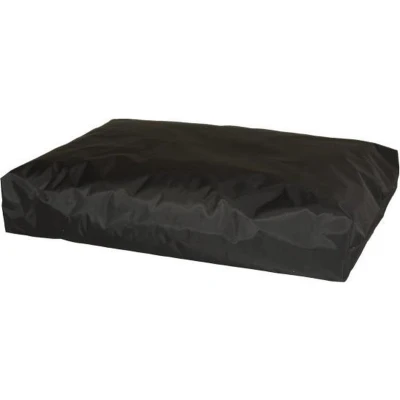 Afbeelding van Hondenkussen nylon zwart 75x55x10 cm EPS korrels