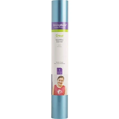 Afbeelding van Cricut SportFlex Iron on, metallic oceaan, 30 cm x 61 (11,8 inch 24 inch), warmteoverdracht vinyl (HTV) voor nylon en polyester