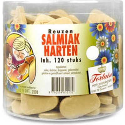 Afbeelding van Fortuin Salmiak Harten 120stuks