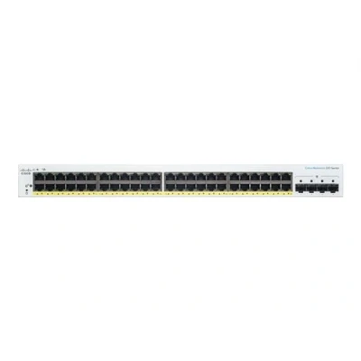 Image de Cisco Business 220 Series CBS220 48P 4G Commutateur intelligent 48 x 10/100/1000 (PoE+) + 4 Gigabit SFP (liaison montante) Montable sur rack PoE+ (382 W)