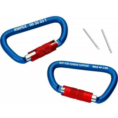 Image de KNIPEX 00 50 03 T BK Mousqueton (2 pièces)