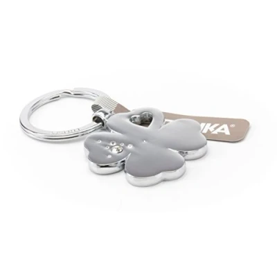 Afbeelding van TROIKA Girls Best Friends Clover Sleutelhanger, uniseks, zilver., Sleutelhanger
