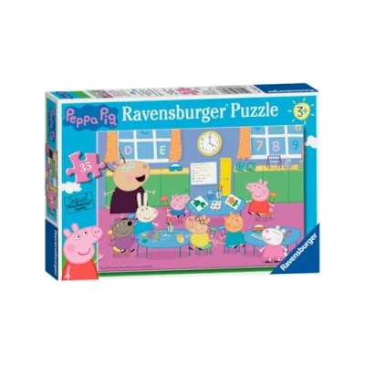 Afbeelding van Ravensburger Peppa Pig Classroom Fun Legpuzzel 35 stuk(s) Stripfiguren