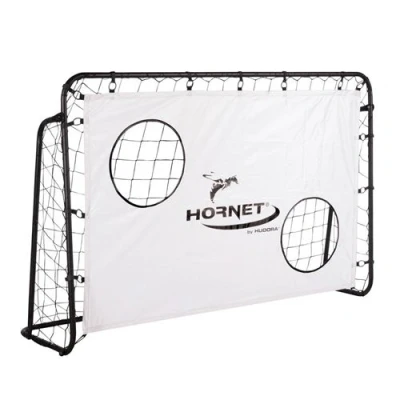 Image de but de football Hornet 180 Noir avec mur blanc