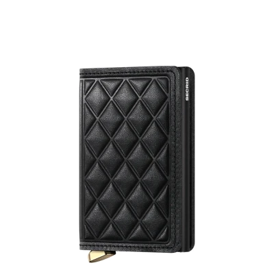 Afbeelding van Secrid Slimwallet Emboss Diamond black Dames portemonnee