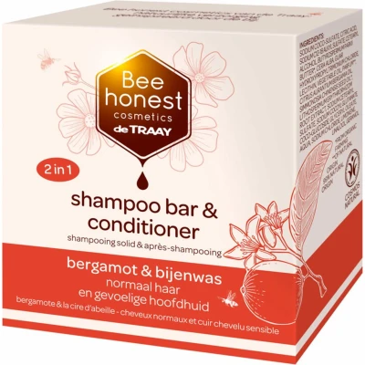 Afbeelding van Bee Honest Shampoo Bar &amp; Conditioner Bergamot Bijenwas 80GR