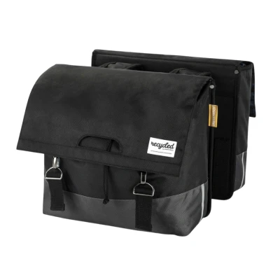 Afbeelding van Urban Proof Fietstas recycled double XL black grey