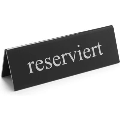 Afbeelding van Hendi Tafelstandaard Reserviert Kunststof 2 zijdig 13x3,5x(4)cm