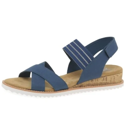 Afbeelding van Skechers Bob&#039;s Womens Dessert KISS SERENDIPITOUSFemme, Marineblauwe stof.