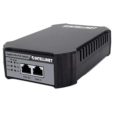 Afbeelding van Intellinet Gigabit Ultra PoE Injektor 1 x 95 Watt Port Kunststoffgehäuse injector 10 / 100 1000 MBit/s IEEE 802.3bt, 802.3af (12.95 W), 802.3at
