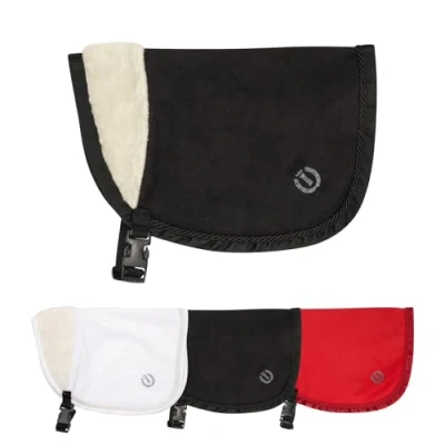 Afbeelding van RL24 Hobby Horse IRHFree Spirit fleecedeken van Imperial Riding Speelgoedpaardendeken met bontkraag Deken clipsluiting Paardenaccessoires Zwart glitter
