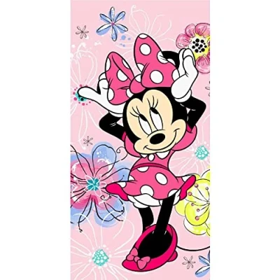 Afbeelding van Disney Minnie Mouse Strandlaken Strik 70 x 140 cm Katoen