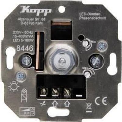 Afbeelding van Kopp 844600004 Dimmer (inbouw) Geschikt voor lampen: Gloeilamp, Halogeenlamp, LED lamp