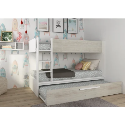 Afbeelding van Jules Stapelbed met slaaplade 90x200 Wit