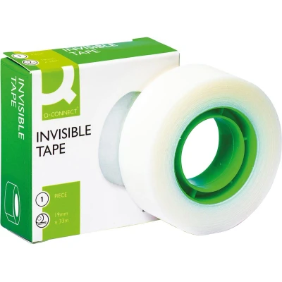 Afbeelding van Q CONNECT plakband, invisible, 19 mm x 33 m plakband