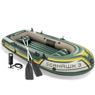 Afbeelding van INTEX Opblaasboot Seahawk 3 Set (Incl. Peddels &amp; Pomp)
