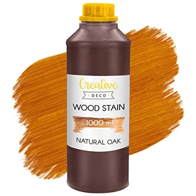 Afbeelding van Creative Deco Houtbeits Waterbasis 1 Liter Eiken, Sneldrogend